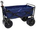 Blue Black Collapsible Folding Utility Beach Wagon Cart B507612