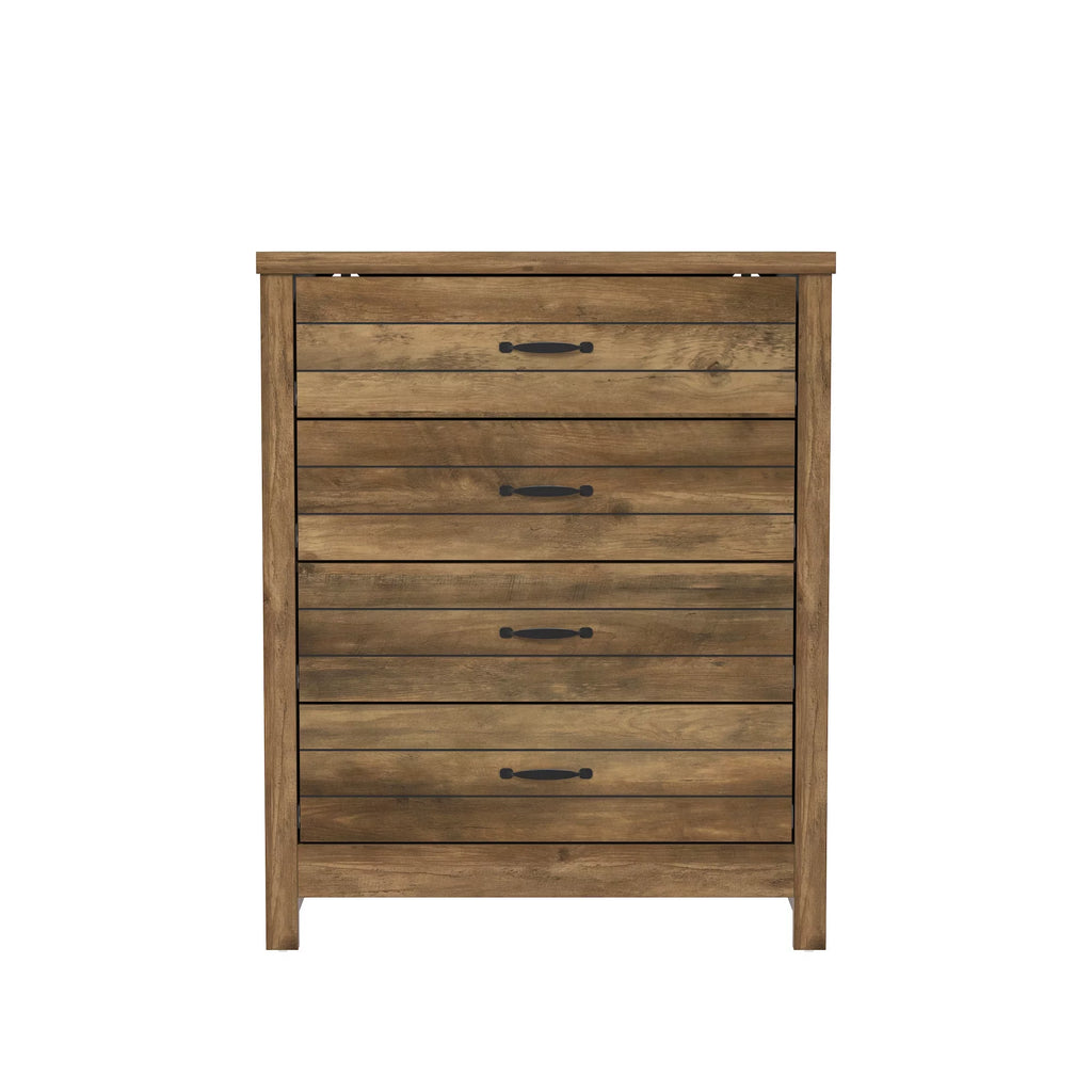 Gray & Oak 4-Drawer Dresser Z13309