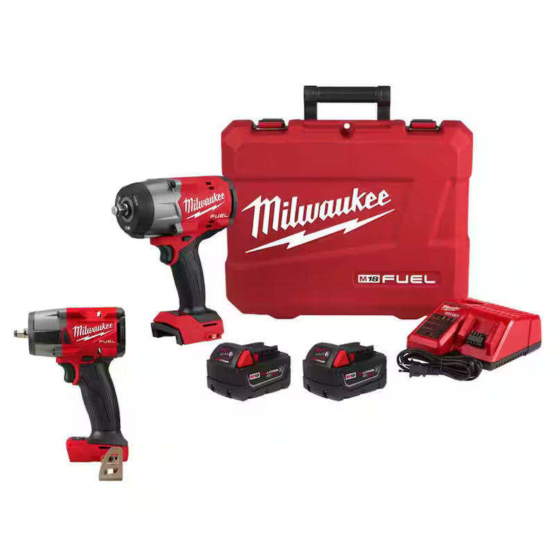 18V Lithium-Ion Brushless Cordless 1/2 in. Impact Wrench Kit Z43862