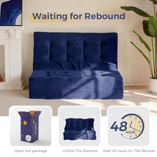 Black 6 Inch Full Foam Folding Mattress P8518