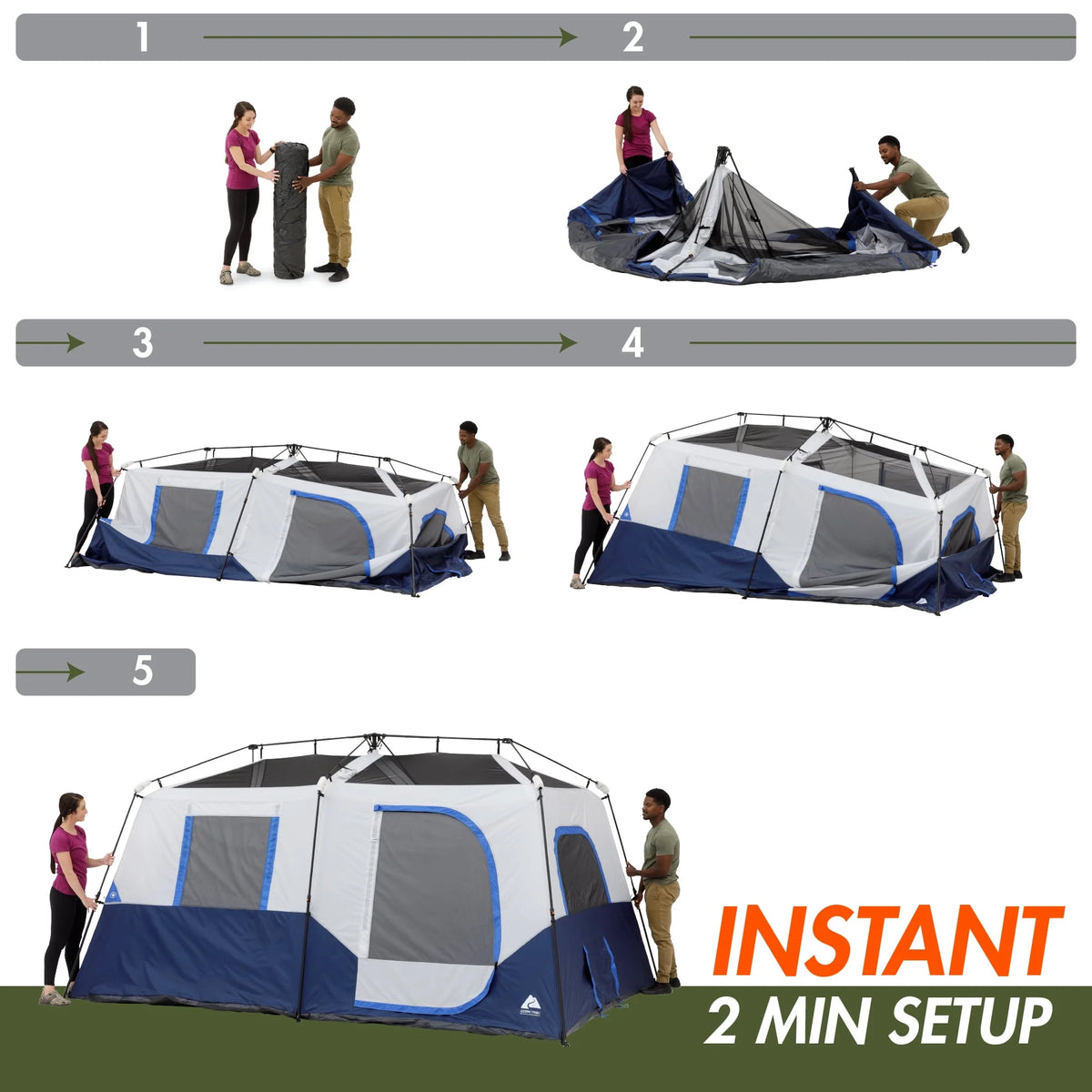 13' x 9' 8-Person Cabin Tent W2983