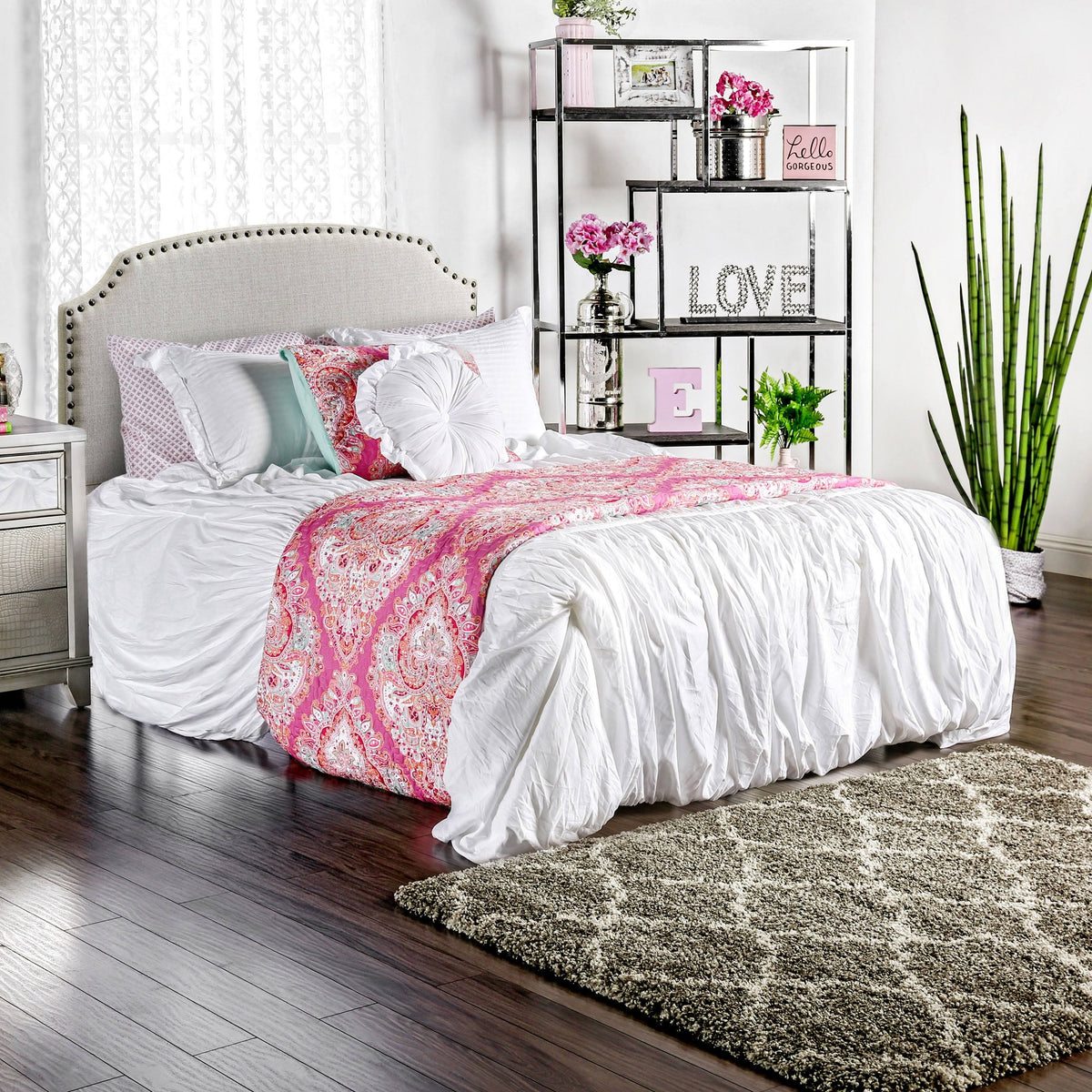Platform Bed Frame with Mattress Foundation Full H745
