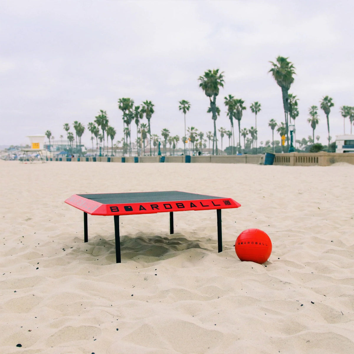 Portable Boardball Set with Board, Volleyball, & Hand Pump D885371