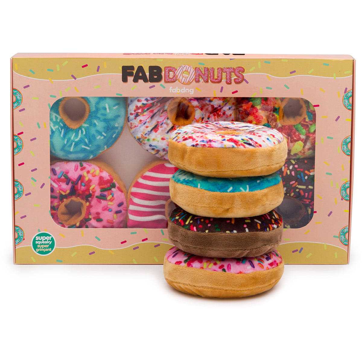 Box of Doughnuts Dog Toys L250