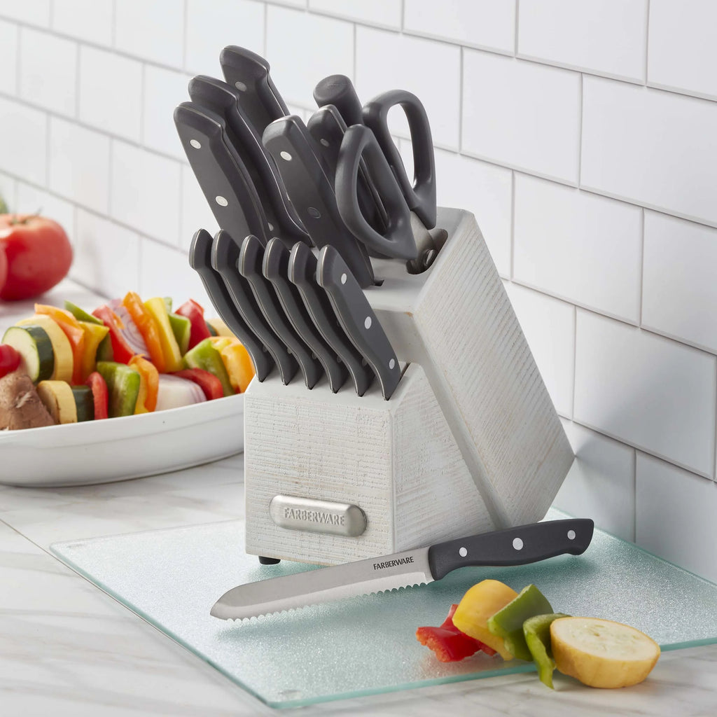 15-piece Triple Rivet Knife Block Set D1517