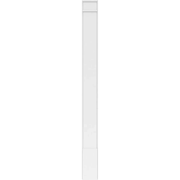 Smooth PVC Pilaster with Decorative Capital & Base (Pair) O908
