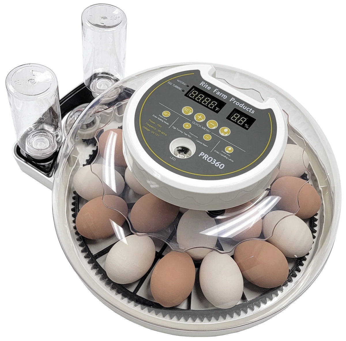 21 Egg Chicken Incubator & Hatcher & 2 Turner Trays G23060