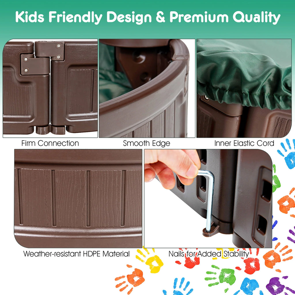 Wooden Sandbox with Cover J10865