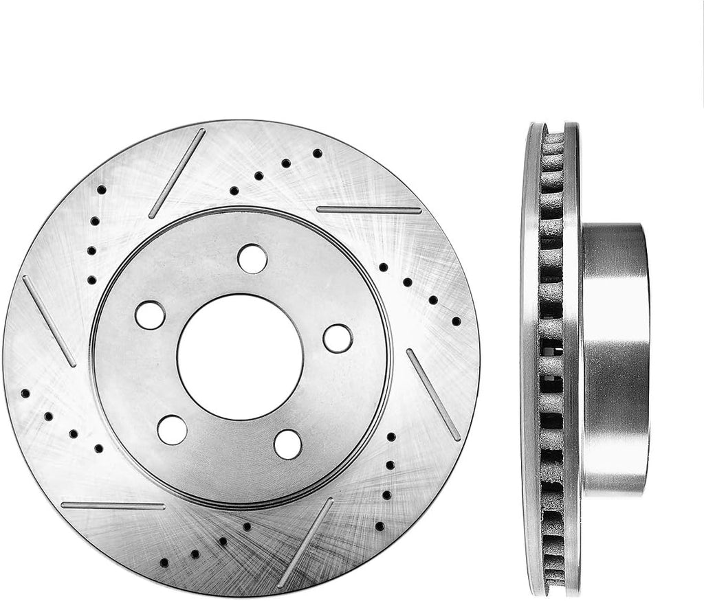 Drilled Slotted 5 Lug 2 Rotors G5454