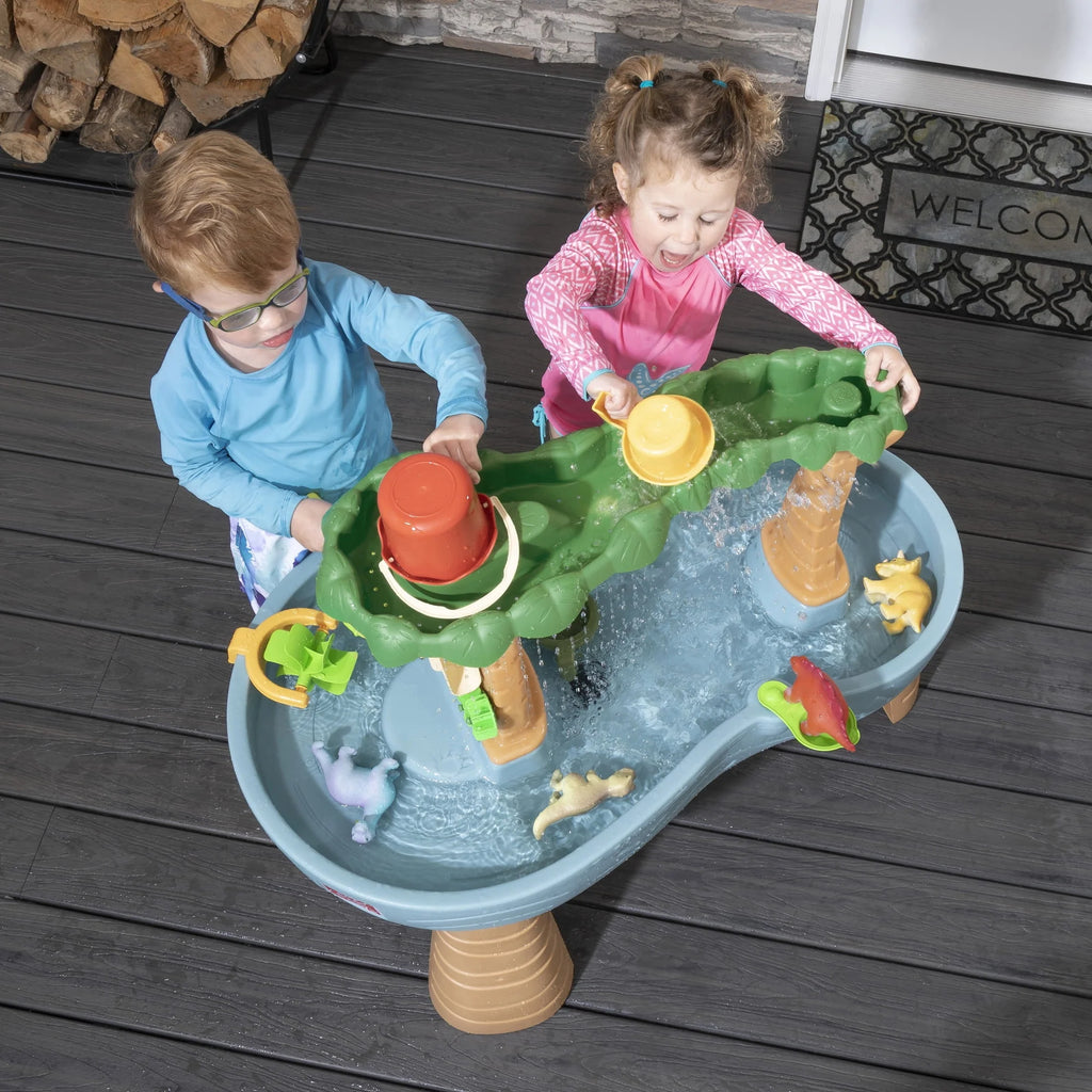 Gray Plastic Water Table with 13-piece Playset F8832