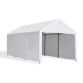 12'x20' Heavy Duty Carport with Removable Sidewalls & Doors E19136
