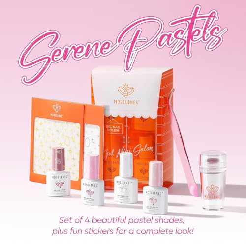 Sheer Pink Nude Red Brown Jelly Gel Nail Polish Kit with UV Light C8211