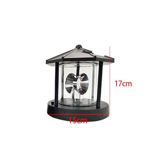 Solar LED Rotating Lighthouse Lamp 15 * 15 * 17cm C9533