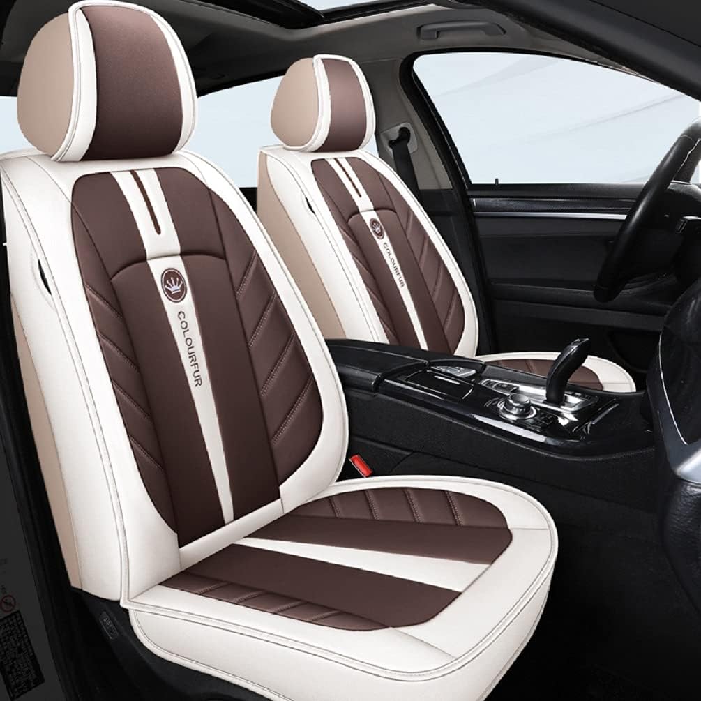 PU Breathable Leather Car Seat Cover 5-Seater T789695
