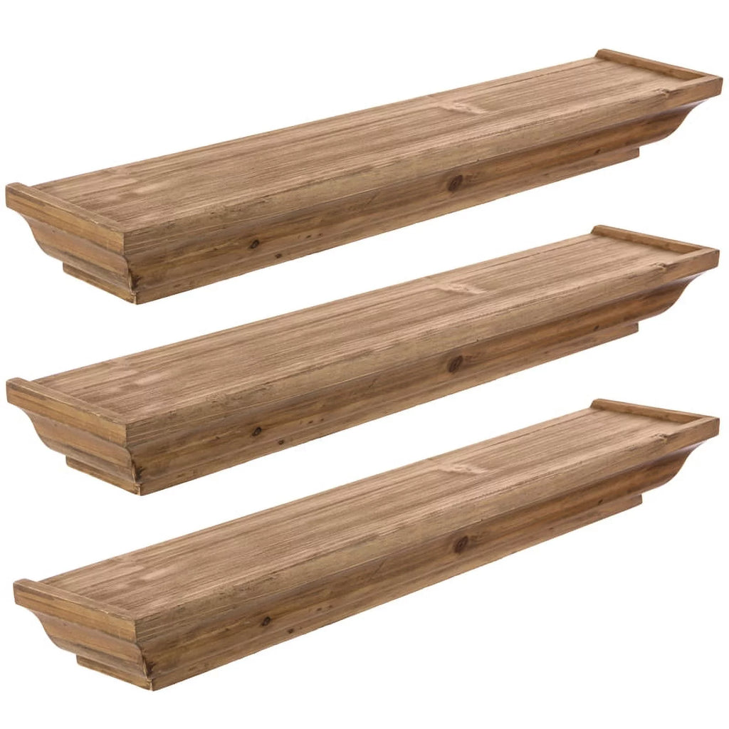 Yellow Solid Wood Shelf Z539