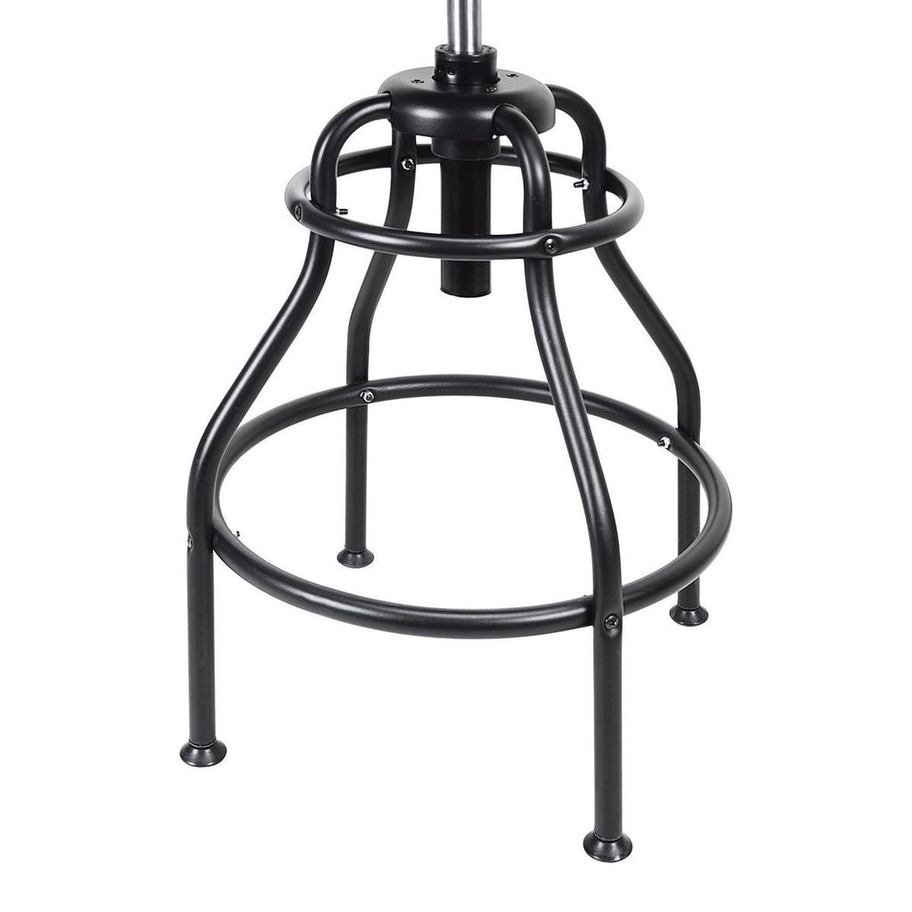Blue Adjustable Shop Stool with Backrest O940517