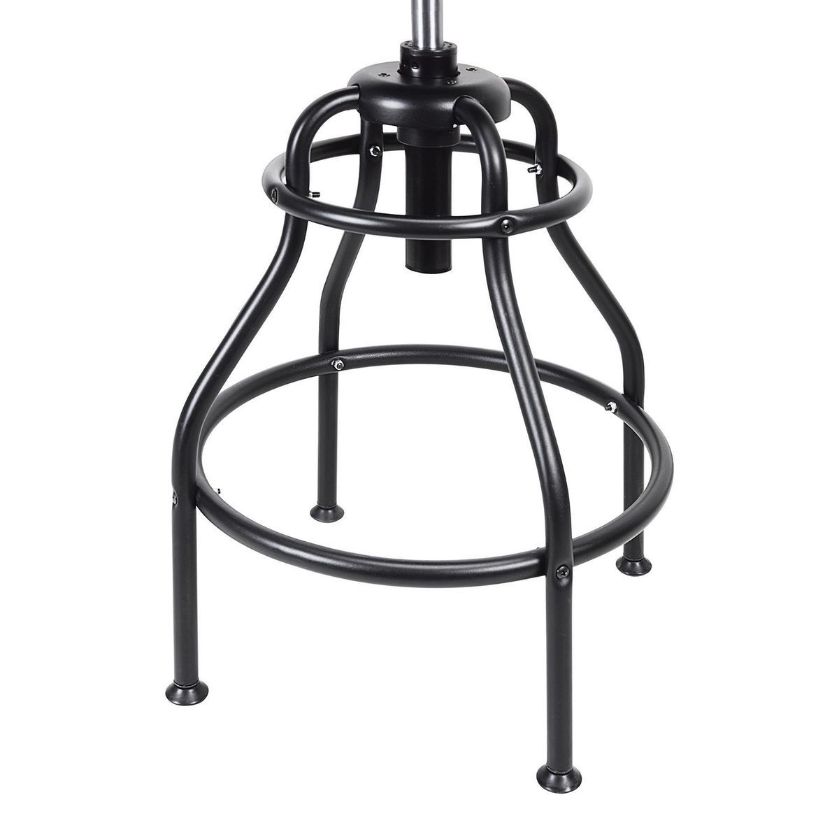 Blue Adjustable Shop Stool with Backrest O940517
