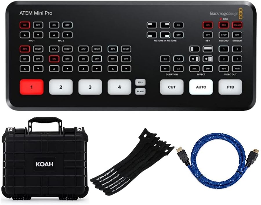 HDMI Live Stream Switcher with Cable and Case G178233