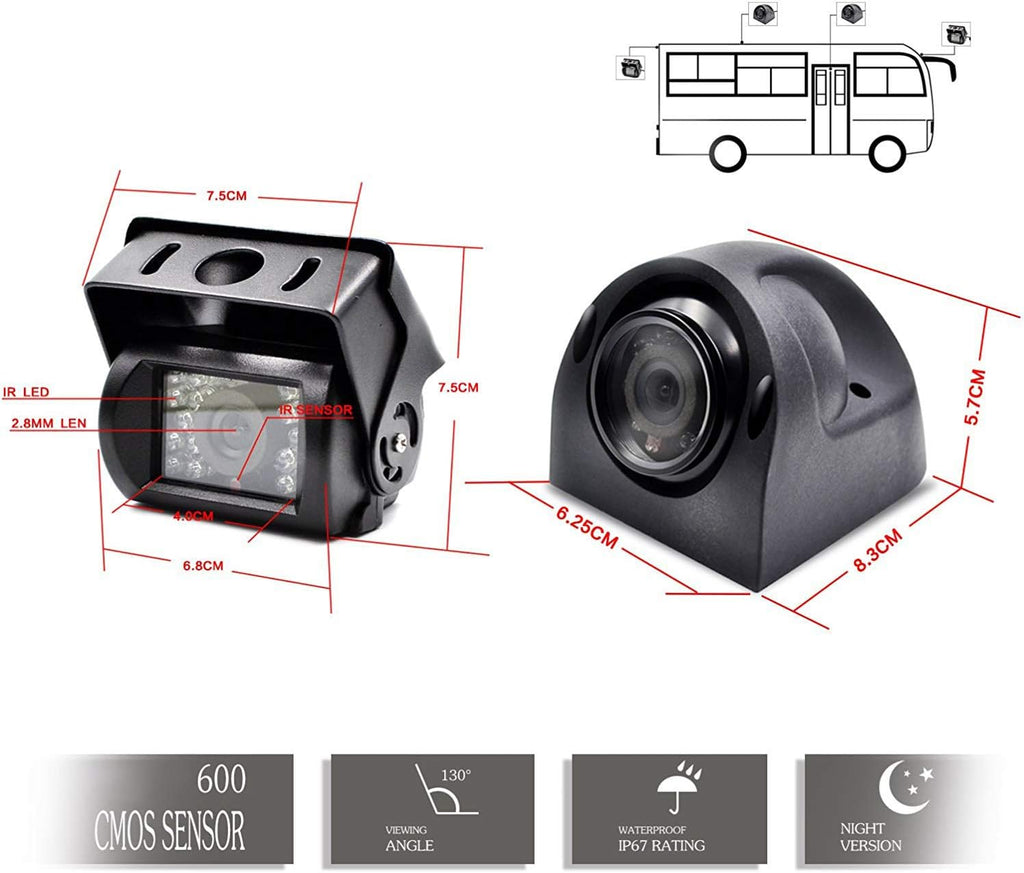 Backup Camera with Monitor 4 Channels Split Screen R462446