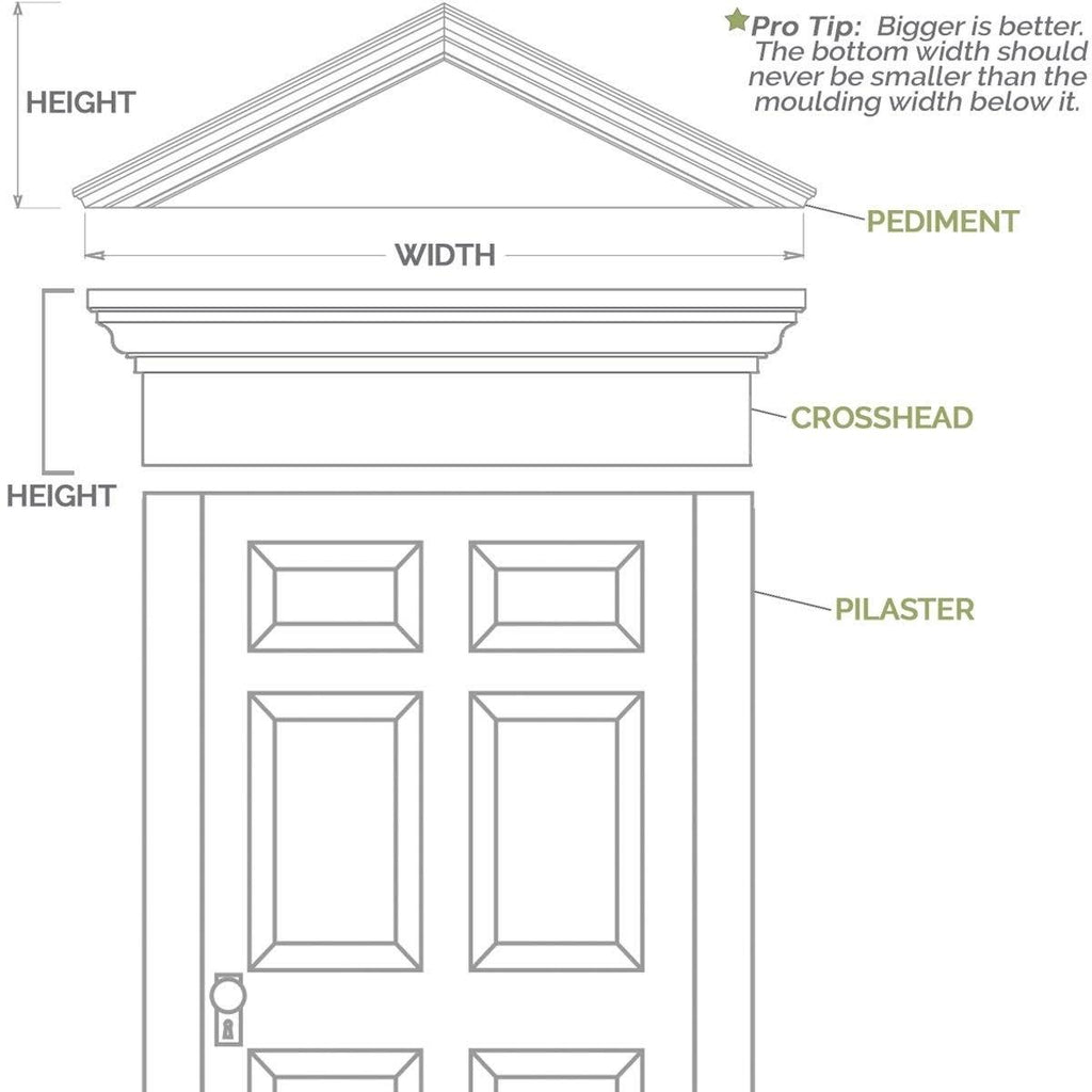 10x108 Raised Panel PVC Pilaster with Capital & Base (Pair) N70136