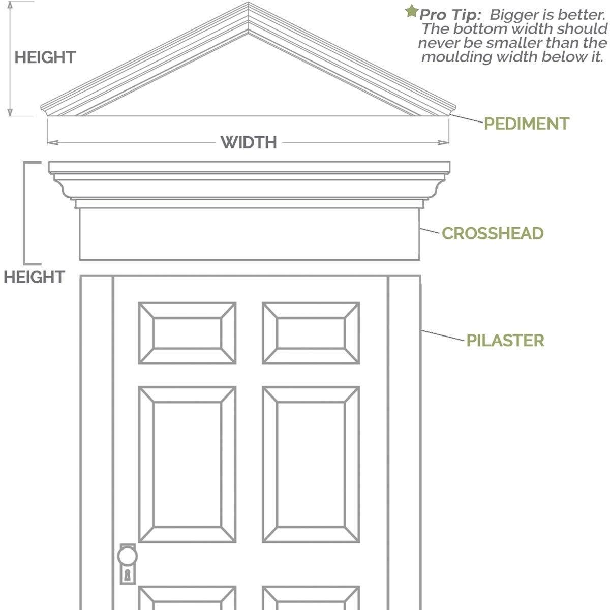 10x108 Raised Panel PVC Pilaster with Capital & Base (Pair) N70136