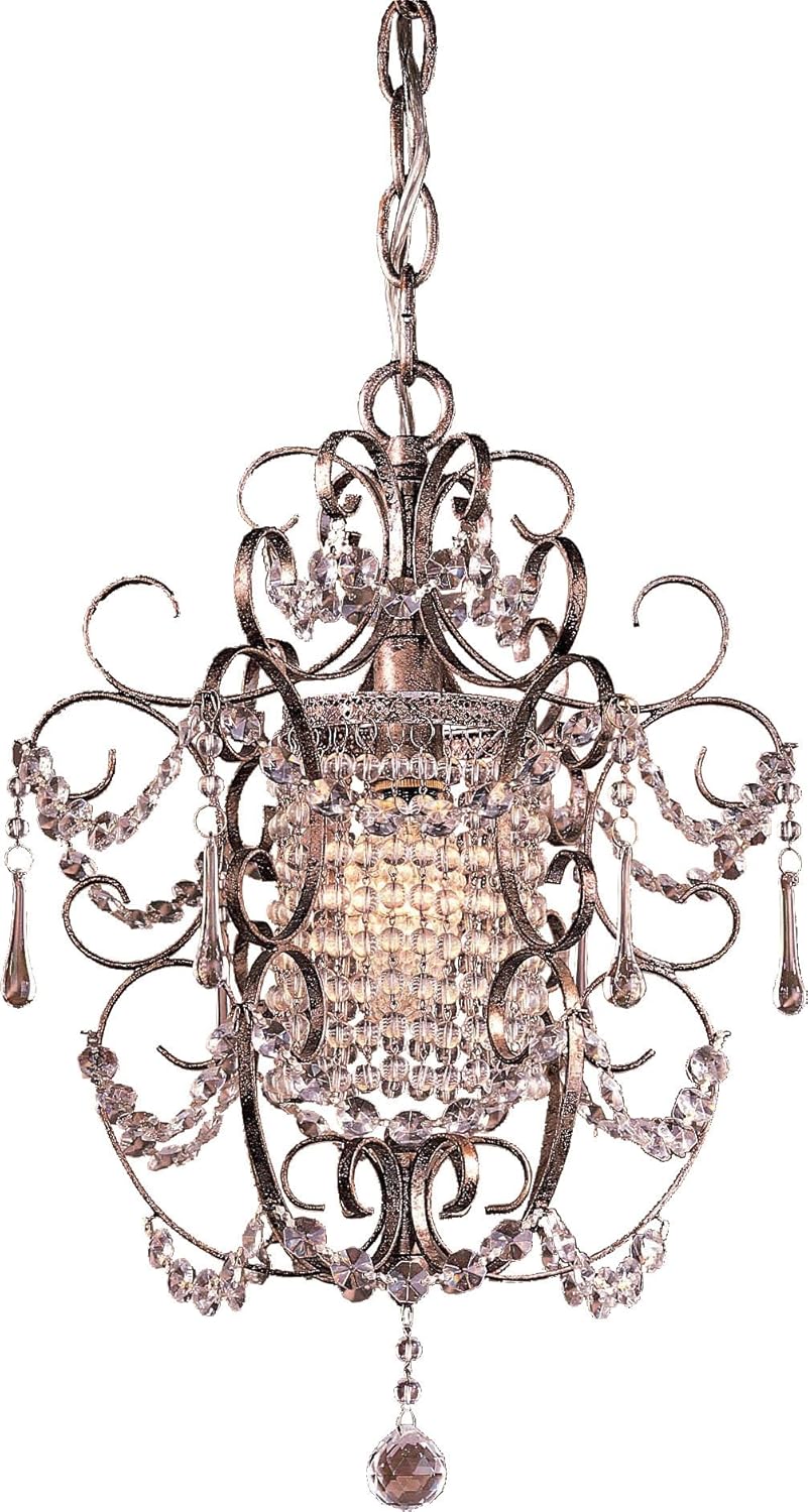 Silver 1 Light Crystal Chandelier K7376