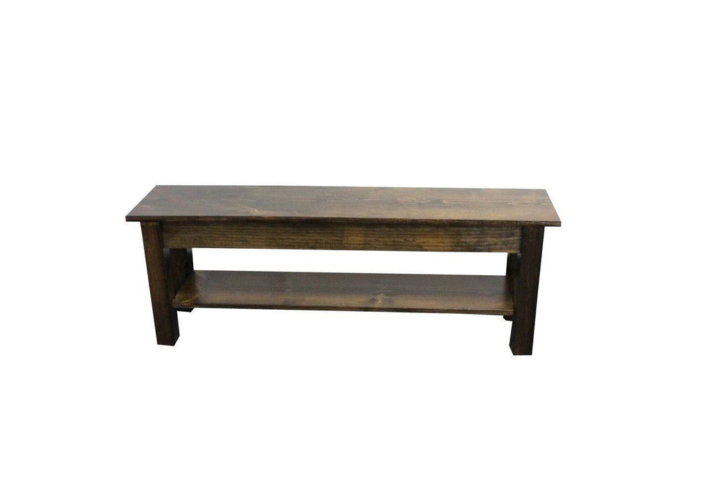 Bench with Shelf 72 Inches R31151