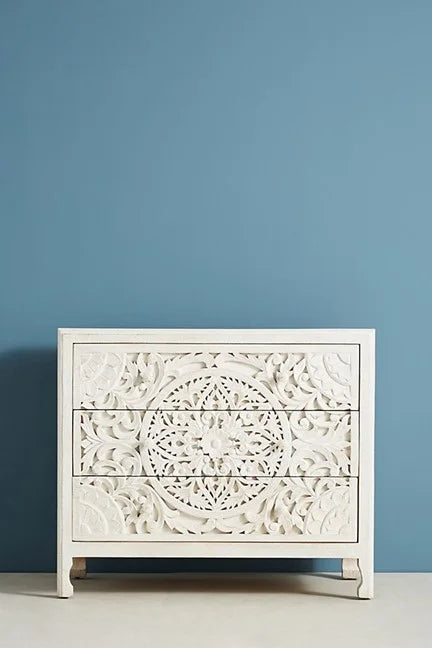 Wooden 3 Drawer Dresser Cabinet H270