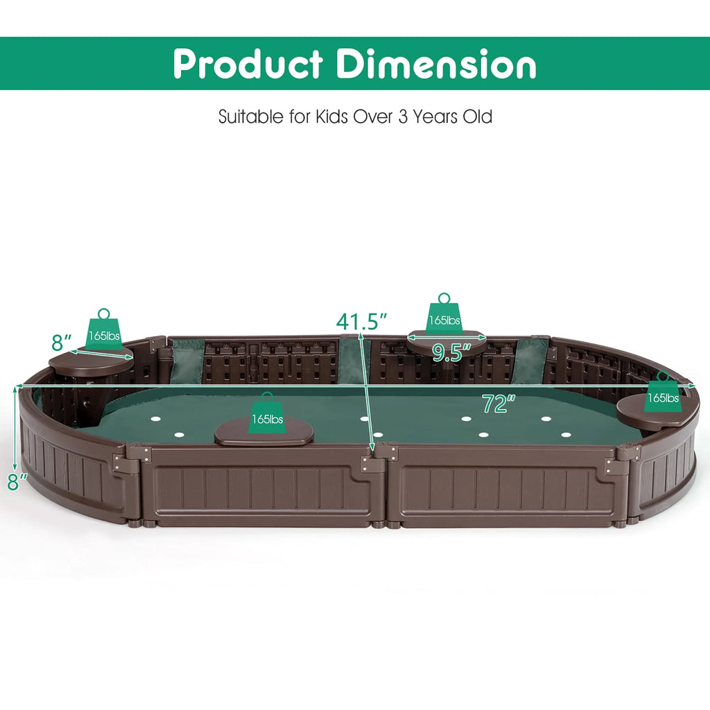 Wooden Sandbox with Cover J10865