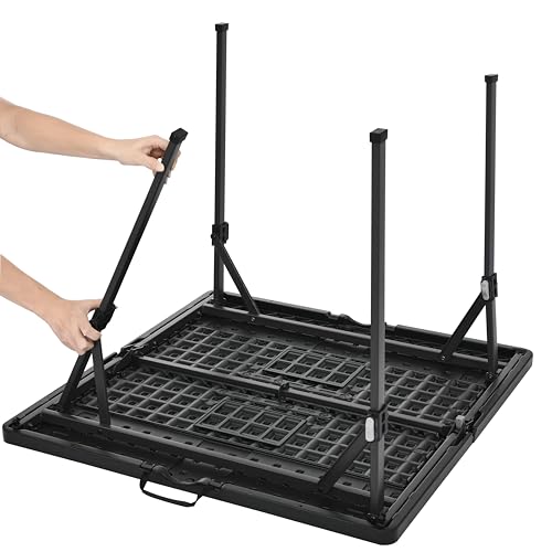 Black Portable Folding Dining Table F82863