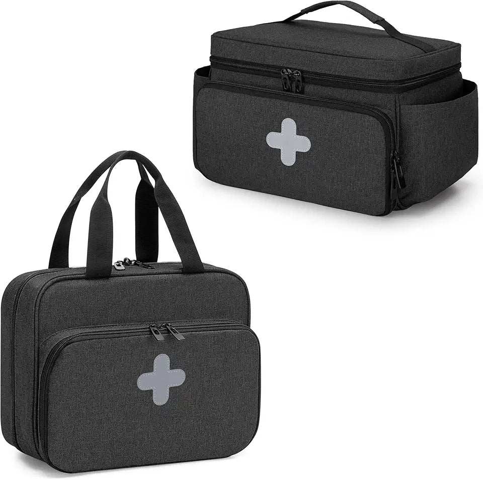 Empty Medicine Storage Bag with Lockable Zippers U13124