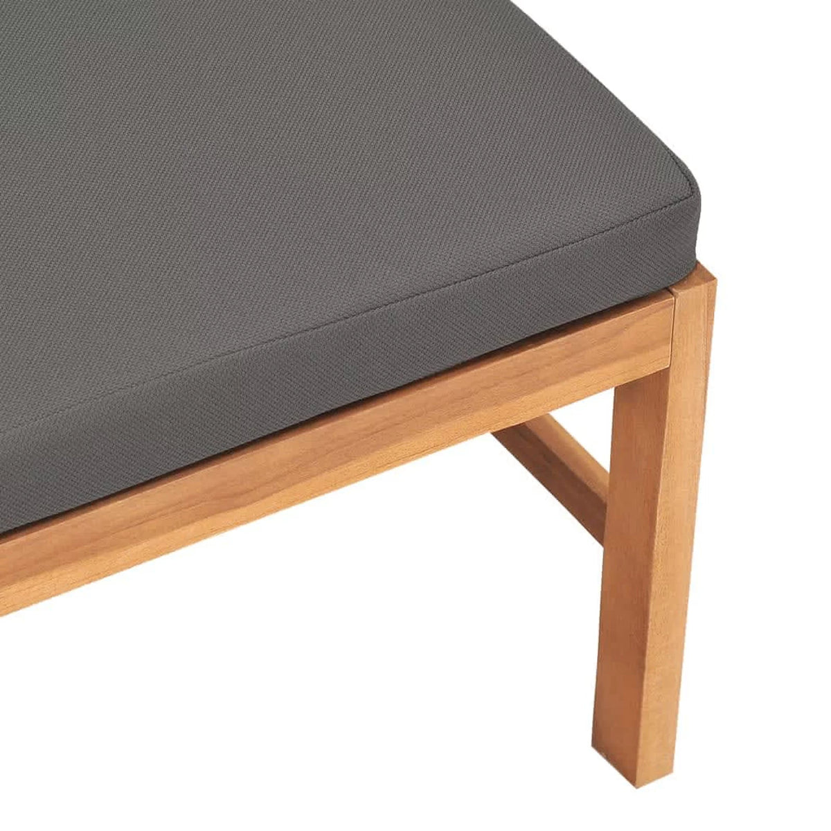 Dark Gray Cushions Solid Teak Wood Sofa D7308