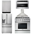 36 Propane Gas Range, Range Hood, Microwave, Refrigerator, Dishwasher U443439