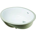 16 x 19 x 22 Oval Undermount Lavatory Sink White China E332