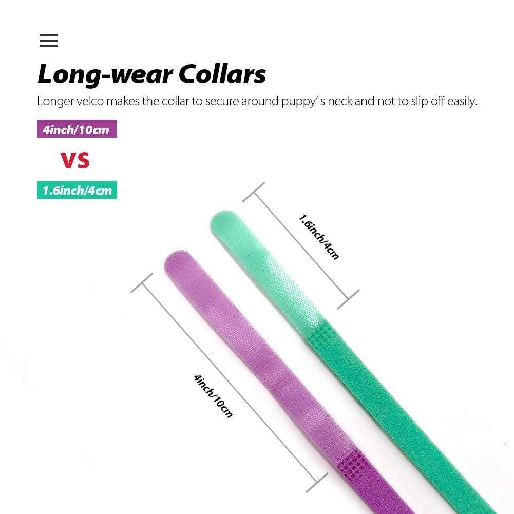 15 Colors Double-Sided Soft Adjustable Puppy ID Collars Z939
