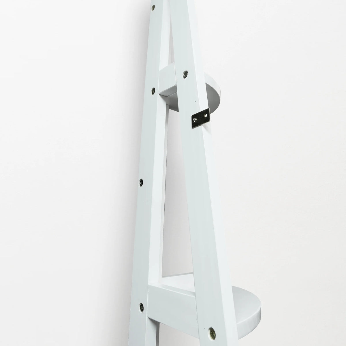 5-Shelf Corner Ladder Bookcase White I8441