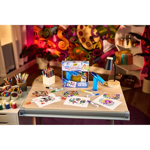 Battery-Powered Sprayer with 8 Washable Markers & 5 Stencils Craft Set P98563