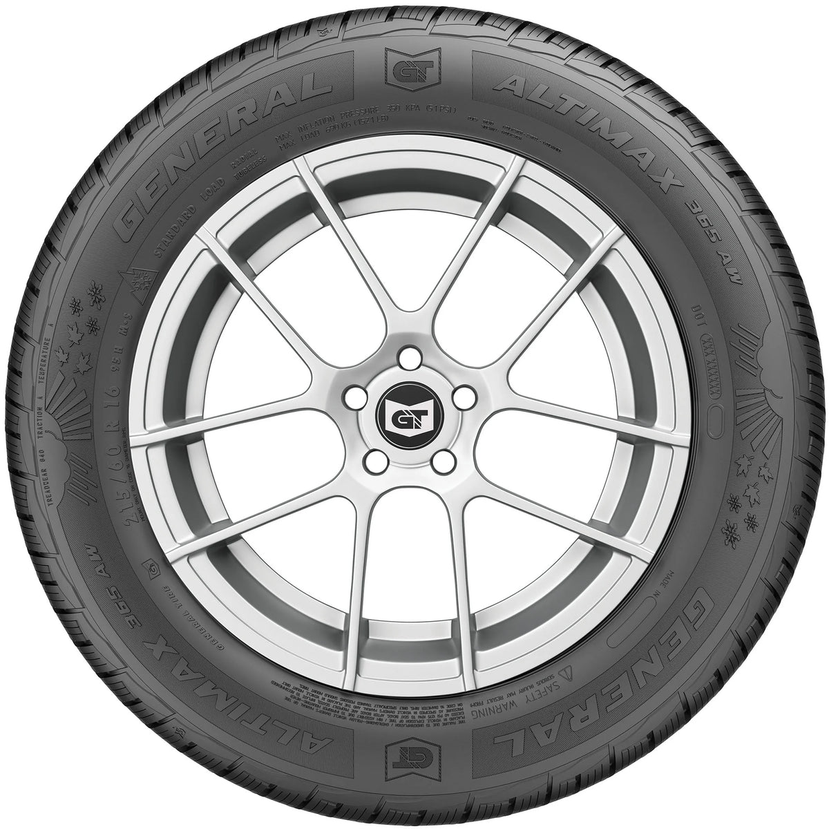 All Weather 215/45R17 87V Passenger Tire S7777