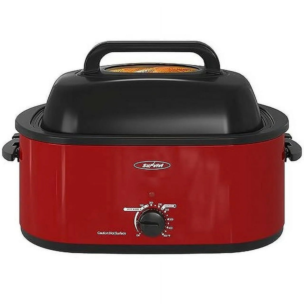 24 Quart Electric Roaster Oven with Glass Lid A60268