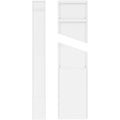 Smooth PVC Pilaster with Decorative Capital & Base (Pair) O908