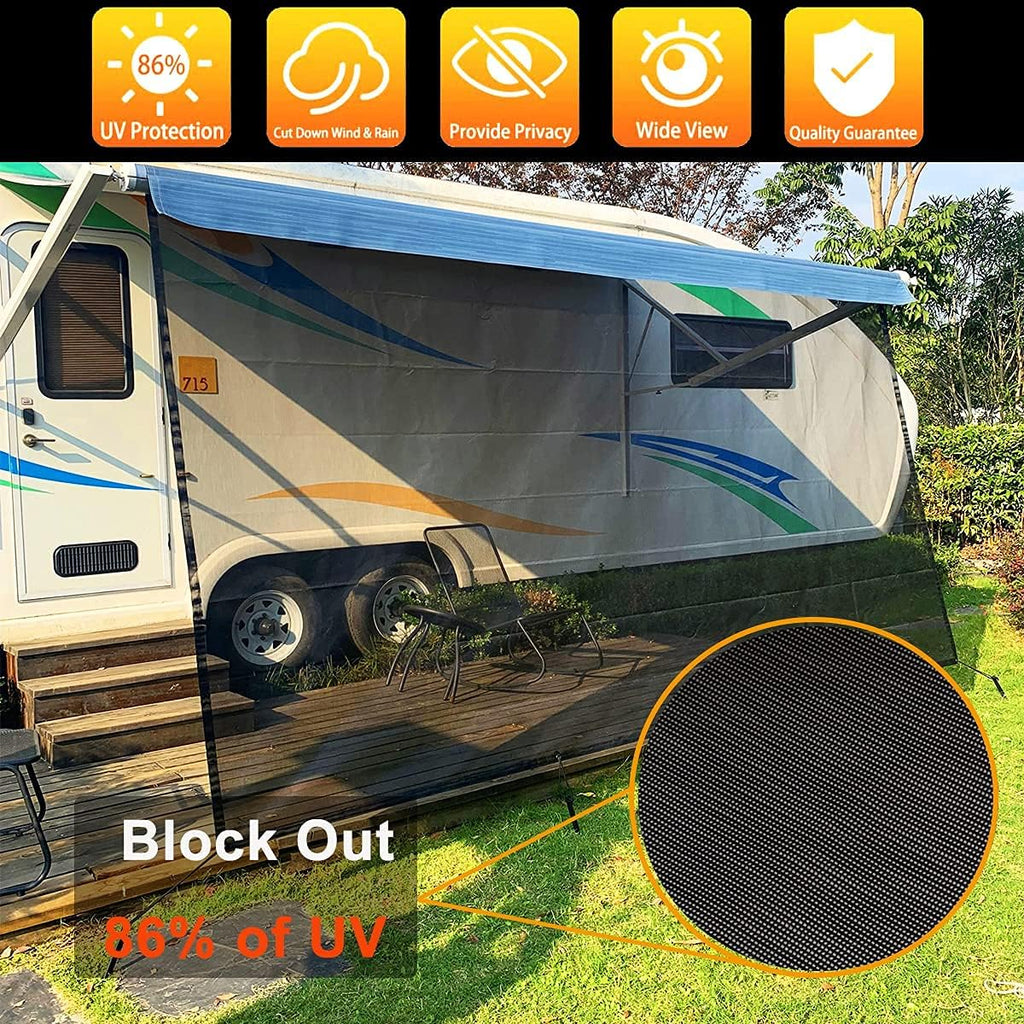 9' X 15' RV Awning Sun Shade Screen X2228