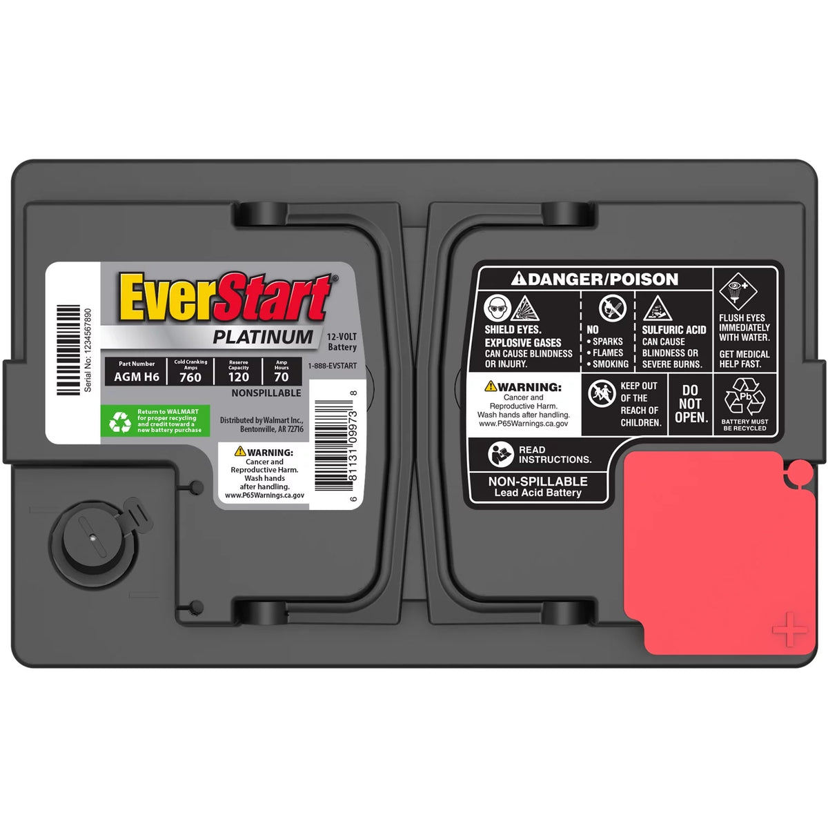 AGM Automotive Battery Group H6 12 Volt 760 CCA R184