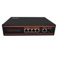 10 Ports Ethernet PoE Switch 8 Port 100Mbps PoE+ 2 UpLink 1000Mbps Metal Fanless Unmanaged Pack of 2 O108316