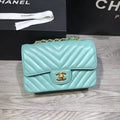 Lambskin Chevron Flap Bag C4322