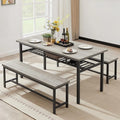 67" Dining Table Set for 6 with 2 Benches M85502