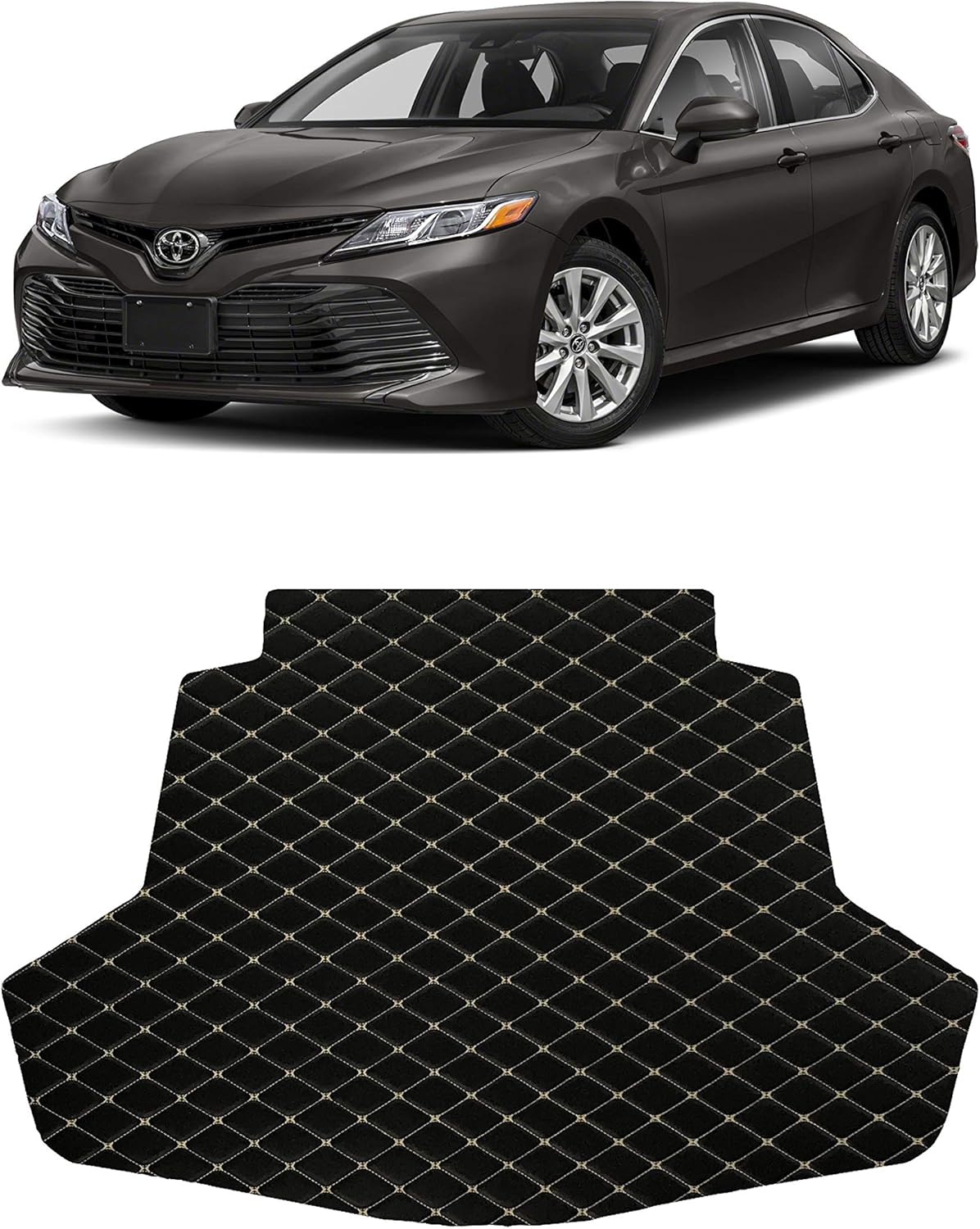 All Weather Heavy Duty Full Coverage Floor Mat 1st and 2nd Row Black Single Layer K52685