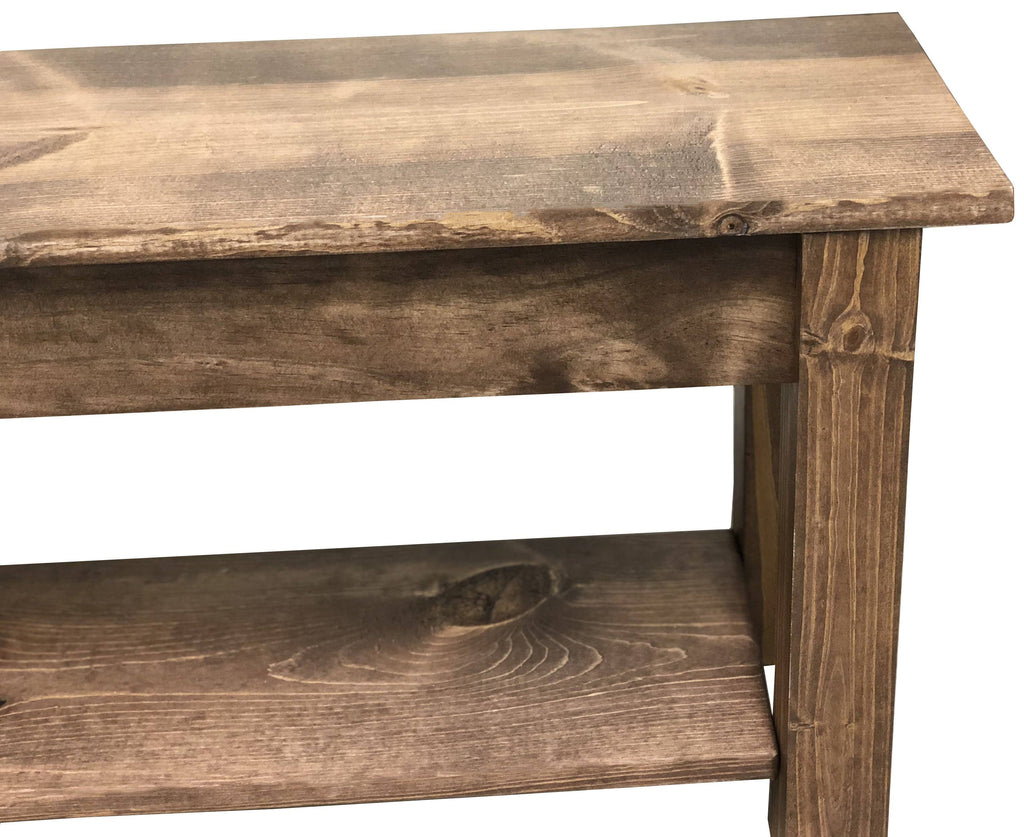 Bench with Shelf 72 Inches R31151