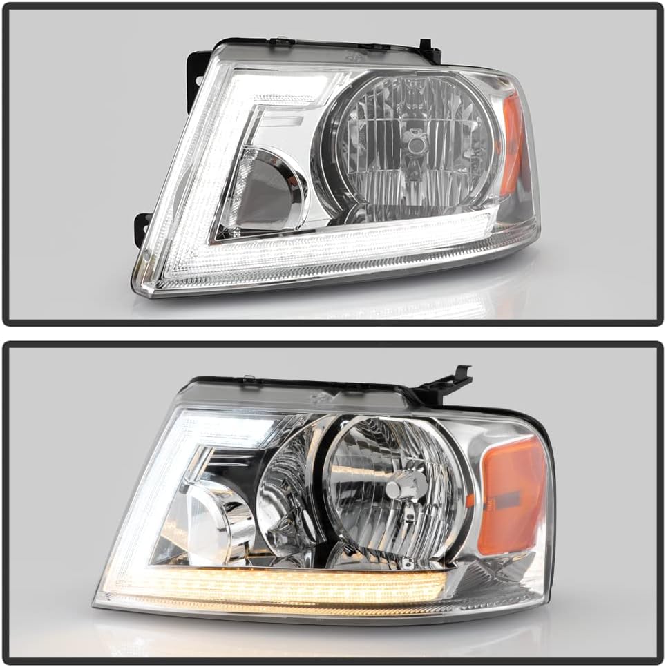 Chrome LED Headlights Pair U91827