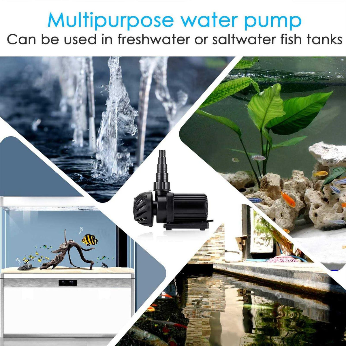 800-3200GPH Controllable Submersible or External Water Pump B862161