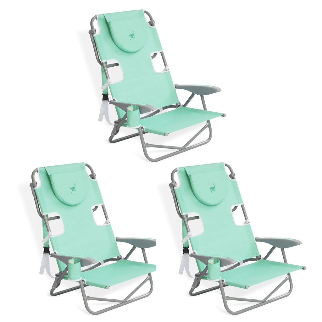Teal Folding Outdoor Camping Chair 3 Pack G2386